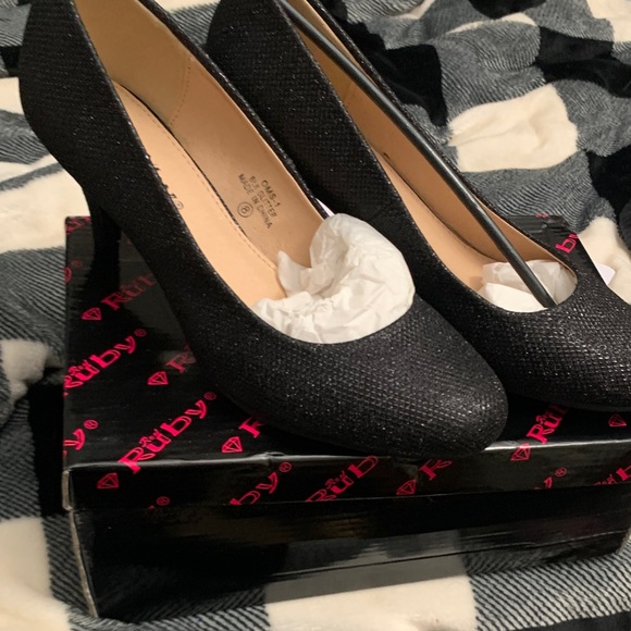 Ruby Rd. Sparkling Black Heels - Picture 10 of 10